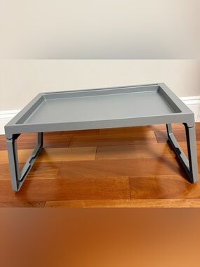 Gray Folding Tray Table - Multipurpose Lap Desk